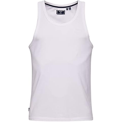 Superdry Men's White Cotton Vest Cover