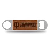 Rico Industries NCAA Indiana Hoosiers 2026 Football National Champions Faux Leather Laser Engraved Bar Blade - Great Beverage Accessory for Game Day