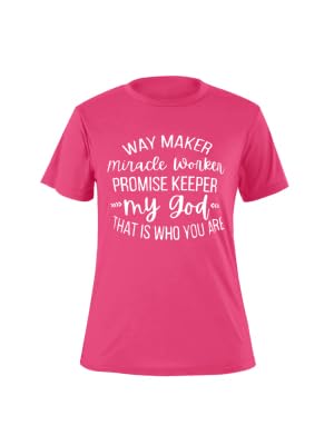T-shirt rose fuchsia col rond en maille douce d'été pour femme XL