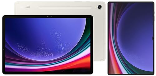 Image of Samsung Galaxy Tab S9 Ultra 36.99 cm (14.6 inch) Dynamic AMOLED 2X Display, RAM 12 GB, ROM 256 GB Expandable, S Pen in-Box, Wi-Fi Tablet, Beige with S9 Ultra Screen Protector, Transparent