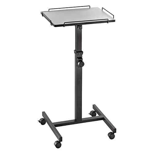 celexon Table de Projection PT2000B | Table pour Projecteur Réglable en Hauteur avec roulettes & Plateau Inclinable (Jusqu’à 20°) | Hauteur 80–125 cm | Mobile & Polyvalente pour Bureau & Éducation