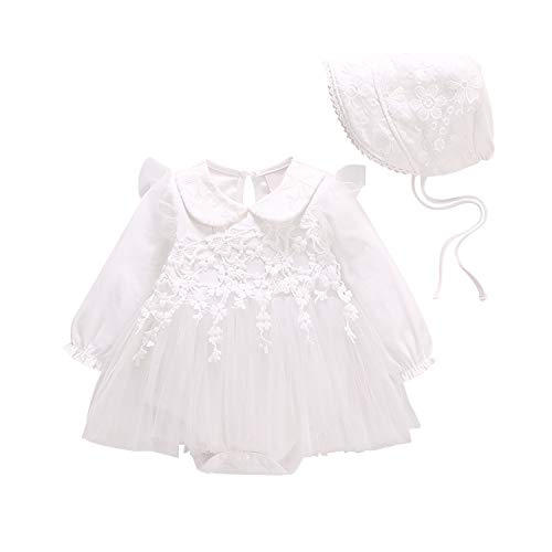Baby Girl Newborn Lace Christening Gown Baptism Dress Infant Satin Mary Jane Outfit