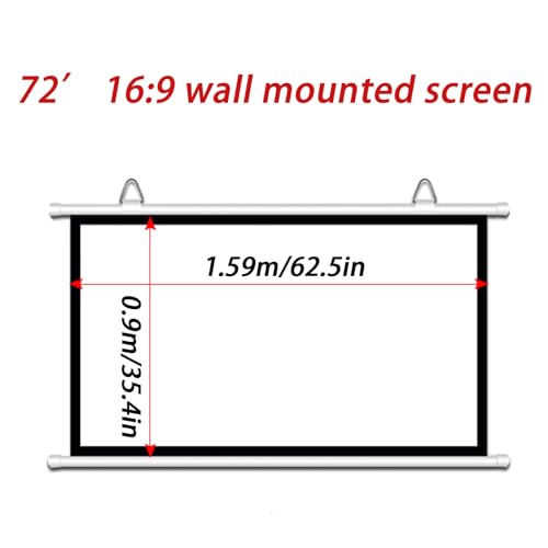 Pantalla Manual para Proyector 72" 16:9 miniatura 7