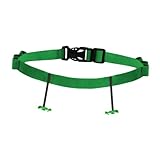 kowaku Triathlon Race Number Belt Men Women Portable Practical Accessory Adjustable Essential Premium Elastic Triathlon Running Belt, Green