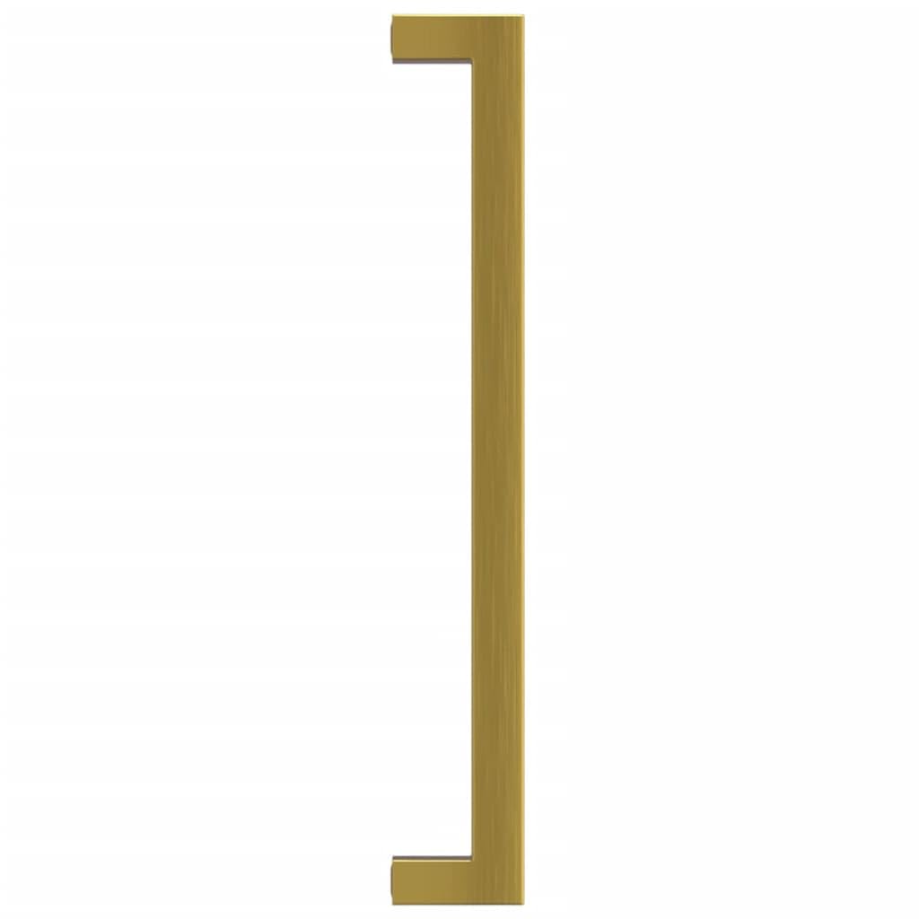 Tiradores para muebles (10 unidades, acero inoxidable, 224 mm de distancia entre orificios, 236 x 12 x 35 mm, para armario, cajón, cocina, baño, tornillos recortables)