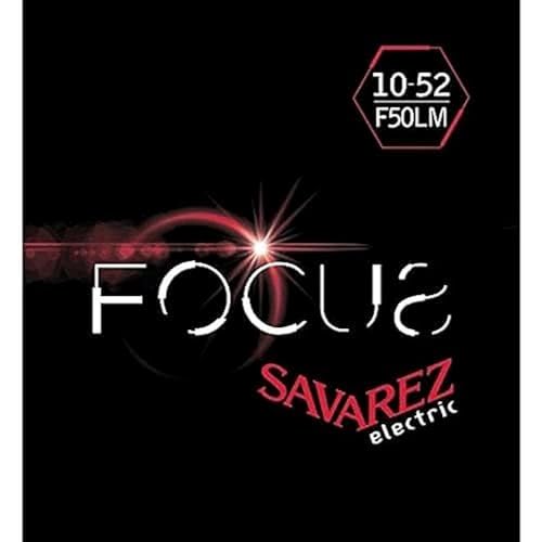 Savarez cordes de guitare électrique Focus Stainless Steel jeu Med-Light .010-.052 F50LM