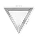 HOODANCOS 6pcs Stainless Steel Weigh Boats Triangular Scale Weighing Trays for Lab Samples Powder Jewelry Epoxy Mixing Industrial Use