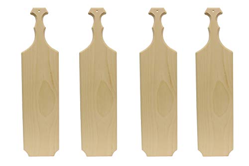 Walnut Hollow 42230 Unfinished Pine Wood Greek Paddles for Arts, Crafts, Sorority, Fraternity