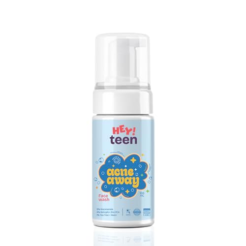 Image of HEY TEEN Acne Face Wash for Teens & Kids 9+ Years | Foaming Cleanser for Boys & Girls | Helps Reduce Pimples, Acne & Excess Oil | with Niacinamide, Neem & Zinc PCA | Daily Face Wash for Oily Skin