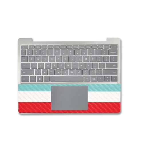 Image of MightySkins Carbon Fiber Skin Compatible with Microsoft Surface Laptop Go 3 (2023) Full Wrap Kit - Sailor Stripes | Protective Durable Textured Carbon Fiber Finish | Made in The USA
