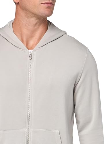 Velvet by Graham & Spencer Men's Rodan Luxe Fleece Zip Up Hoodie, Algae3