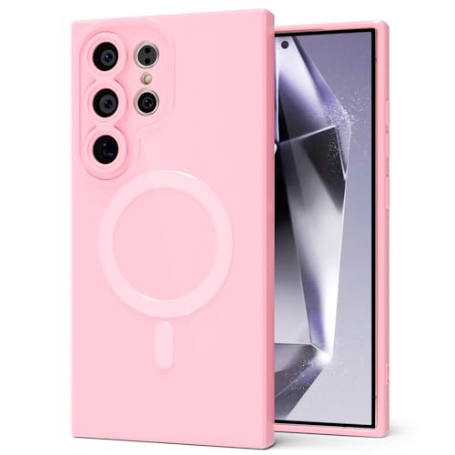 Coque Magsafe Samsung S24 Ultra aimantée en silicone brillant