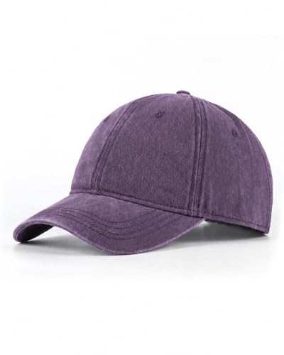 Image of XXL Baseball Cap For Big Heads, Soft Crown Washed Dad Hat, Oversized Denim Cap For Men Women Golf, Travel, Daily Wear