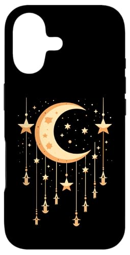 Galaxy Night Sky Moon Lunar Stars Love X}zP[X iPhone 17 p