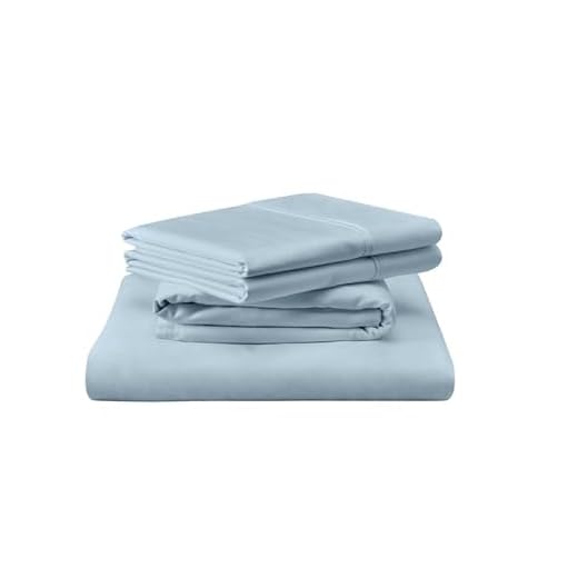 TEMPUR Luxe Egyptian Cotton Sheet Set Sleepy Blue - Queen
