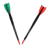 HANABASS 2pièces Javelot Entraînement Plastique Souple Accessoire De Lancer pour Piste A...