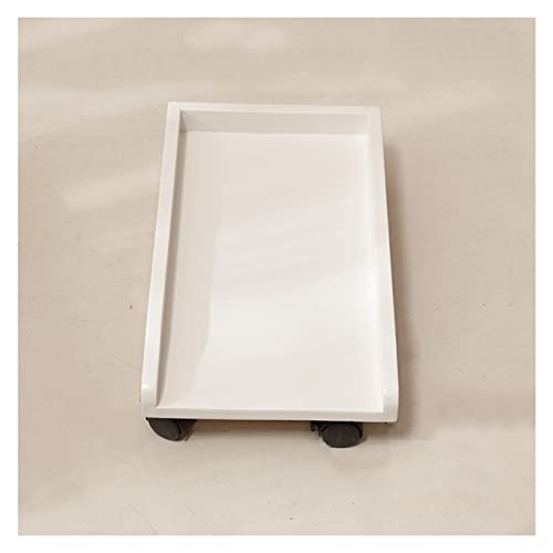 Soporte para CPU con protección lateral y 4 ruedas debajo de la mesa, carrito para CPU de computadora miniatura 1