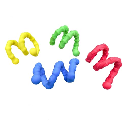 子供 3 歳以上と大人向けの感覚用おもちゃ ストレスリリーフ用 テクスチャードシリコン フィジェット ブレスレット