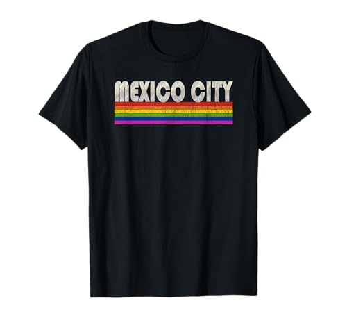 Vintage 80's Style Mexico City Gay Pride Mois T-Shirt