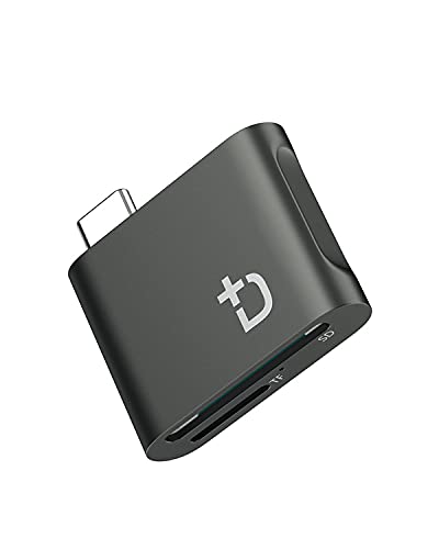 DockCase USB C SD Card Reader Adapter for iPad Pro, MacBook Pro, USB C 3.1 5Gbps Memory Card Reader for SDXC, SDHC, SD, MMC, RS-MMC, Micro SDXC, Micro SD, Micro SDHC Card, and UHS-I Cards