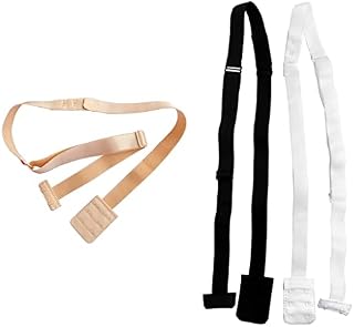 Voarge 3 Pack Low Back Bra Straps, Low Back Bra Straps, Bra Extensions Accessory for Women Ladies Girls Bridal for Girls (Black/White/Beige)