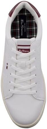 Ben Sherman Men's Hampton, White/Tibetan Red/Whisper White, 9.5 M US | Image 4
