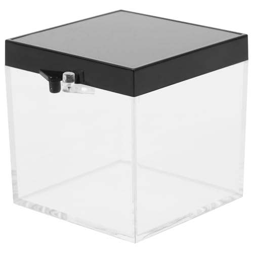 OFFSCH Elegant Transparent Display Boxes 6 Pack Specimen Cases for Crystals Minerals