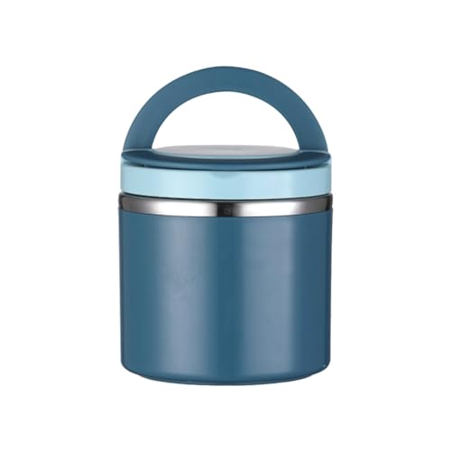 Vocdikficy VacíO de Sopa para Comida Caliente, Frasco de Comida de 1000 Ml Frascos de Comida Aislados Al VacíO de Acero Inoxidable con Asa Recipiente Caliente Al VacíO