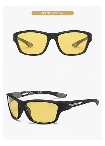 Night Driving Glasses for Men Women, Anti Glare Night Vision Polarized Glasses Sunglasses HD for Outdoor Cycling Biking Driving2