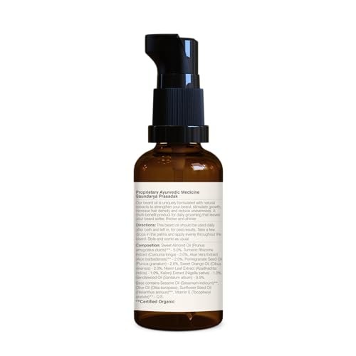 Forest Essentials Grooming Beard Oil | Light, Non-Greasy Ayurvedic Beard Growth Oil | For Daily Use
