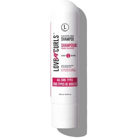 Love Ur Curls LUS Brands Shampoo for Curly, Wavy, Kinky-Coily Hair, 8.5 oz - Sulfate-Free Gentle, Moisturizing Shampoo - Hair Care Products for Soft, Smooth Curl Definition Cover