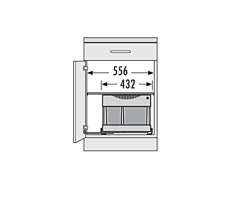 Hailo 3644831 Abfallsammler TR Swing 60.3/29M für Schränke von 600 mm Breite mit Drehtür - Image 6