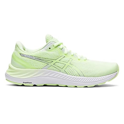ASICS Tênis de corrida feminino Gel-Excite 8, Amarelo/prata pura, 8