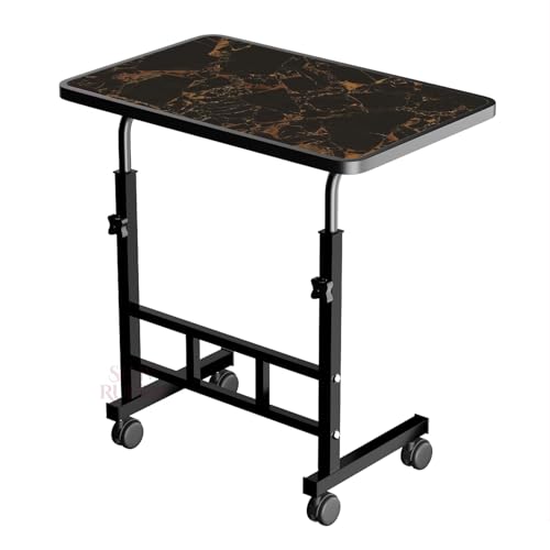 Image of Multi-Purpose Laptop Table, Study Table| Heavy Duty Bed Table| Adjustable for Height, Portable for Office, Work Form Home | DIY Table, Easy to Asembl (Adjustable GOLDMARBLE) (001)