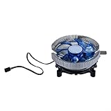 Performance de refroidissement efficace : ce ventilateur de processeur dispose d'un dissipateur thermique en aluminium et d'un puissant radiateur de refroidissement, d'une dissipation efficace de la chaleur et du maintien de températures de fonctionnement optimales pour les ordinateurs de bureau.