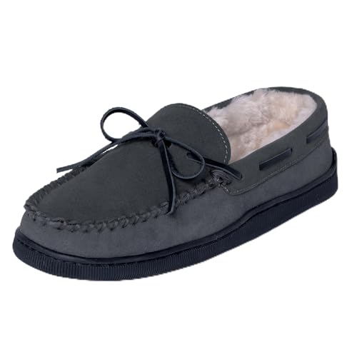 Minnetonka Men's Pile Lined Hardsole Slipper