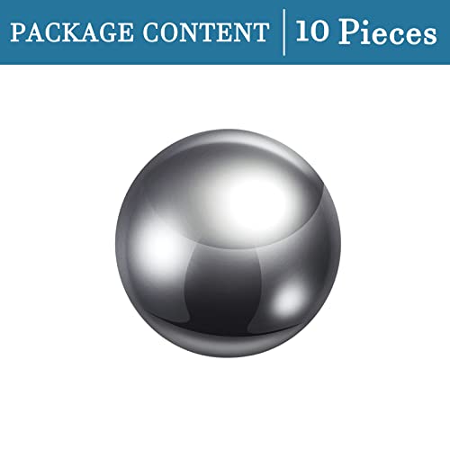 QUARKZMAN 10 Stück 10mm Lager Kugeln 304 Edelstahl für Mechanische Ausrüstung und Instrumentierung G100 Präzision