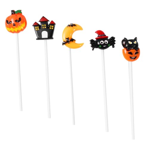 ABOOFAN 10 Peças Cartão De Resina De Halloween Bolo De Frutas Decoração De Halloween Decoração De Ab
