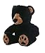 Benjamin The Black Bear 16 Inch Plush Stuffed Animal – Soft Cuddly Teddy Bear Toy, Huggable Plushie Companion and Gift for Kids, Toddlers, and Adults