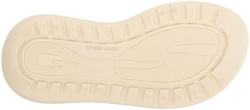 Gentle Souls by Kenneth Cole Women's Women's Rebha Flat Sandal, Clay Nubuck, 8 | Image 3