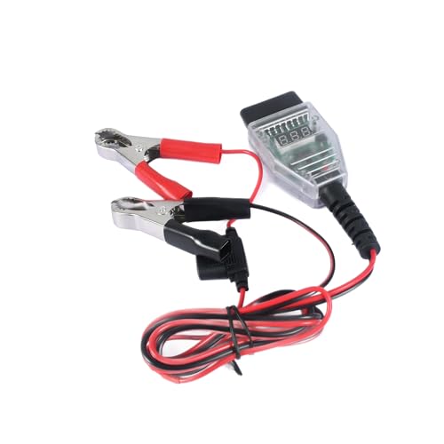 OBD II Car ECU Memory Saver Cable with Clip, Battery Tester Power Off Memory Saver,ECU Emergency Power Supply Battery Replacement 12V OBD II Car ECU Memory Saver Cable with Clip, Battery Tester Power Off Memory Saver,ECU Emergency Power Supply Battery Replacement 12V