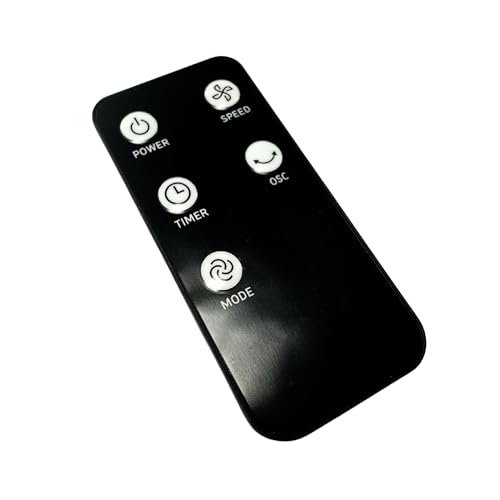 Comfort Zone 40" Oscillating Tower Fan Replacement Remote, Fan not Included, Ideal for Replacing Worn or Damaged Remotes, Compatible with CZ12394