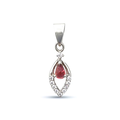 Pendentif tourmaline rose poire argent 925, le bijou bohème de vos soirées