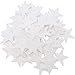 White foam star stickers