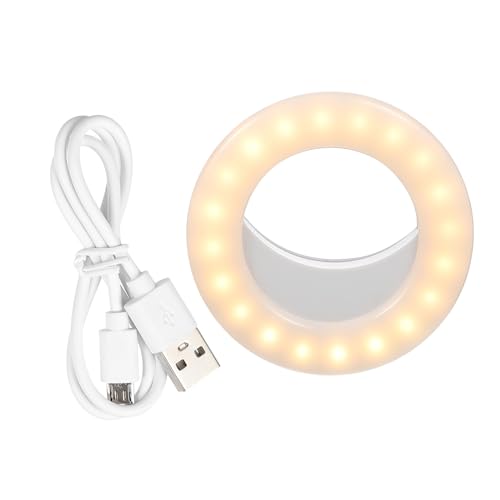 Angoily Portable Makeup Fill Light for Phone and Computer Selfie Lamp with Color Temperatures for Live Streaming Video Calls and Makeup Application