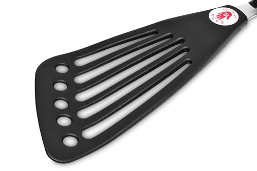 Image of Left Handed Spatula Egg Flipper Fish Spatula Slotted Turner 12 inch