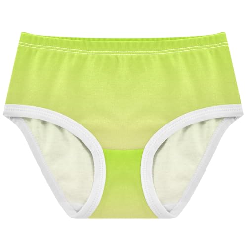 Joisal Toddler Girls Underwear 2t Cotton Panties Little Girl Animals Kids Undies Briefs Lemon Green Moccasin Gradient