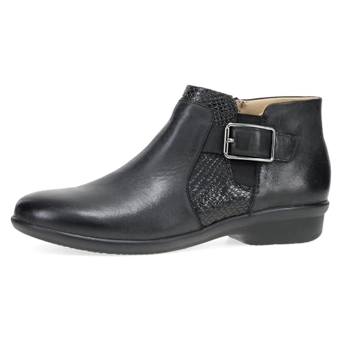 Dansko Carolyn Low Ankle Booties - Comfortable Slip on Style with Inside Zipper and Removable Arch Support Insole