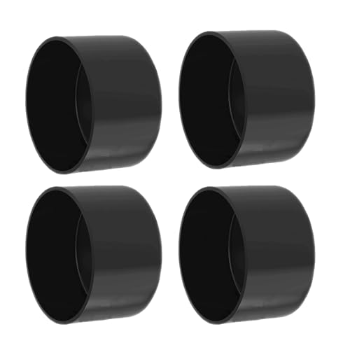 Image of 4Pcs Rubber End Caps ID 50mm (2 inch) Black Flexible Protective Caps Soft Elastic Dustproof Cover for Rod Tube Screw Bolt