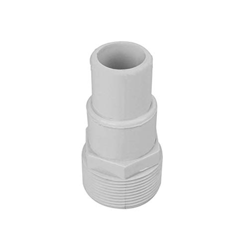Linxor - Adaptateur à visser 1-1/2 - emboîter Diam 32/38 mm pour tuyau flottant de piscine - Blanc